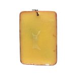 Pandantiv handmade din rășină, cu flori și frunze naturale presate în nuanțe calde de galben, portocaliu și roșu. - imagine 4