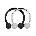 Septum Circular cu Bile Texturate „Diamond Look” – 8 mm