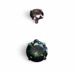 Piercing Buric din Inox cu Fianit Multicolor – Sparkle Effect